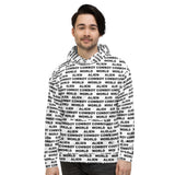 Alien Cowboy World White Unisex Hoodie