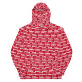 Alien Cowboy World Red Unisex Hoodie