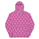 Alien Cowboy World Magenta Unisex Hoodie