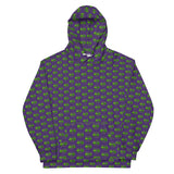 The Happy Cat Purple Unisex  Hoodie