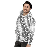 Alien Cowboy World White Unisex Hoodie