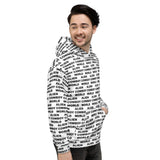 Alien Cowboy World White Unisex Hoodie
