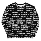 Alien Cowboy World Unisex Sweatshirt - Black