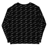 Alien Cowboy Cursive World Unisex Sweatshirt Black