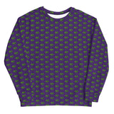 The Happy Cat Purple Unisex Sweatshirt