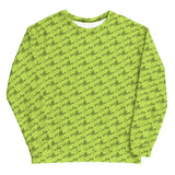 Alien Cowboy Cursive World Unisex Sweatshirt - Highlighter Green
