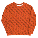 Alien Cowboy Cursive World Outrageous Orange! Unisex Sweatshirt