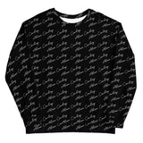 Alien Cowboy Cursive World Unisex Sweatshirt Black