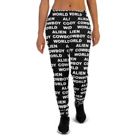 Alien Cowboy World Women's Joggers - Black