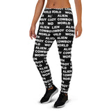 Alien Cowboy World Women's Joggers - Black