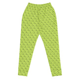 Alien Cowboy Cursive World Women's Joggers - Highlighter Green