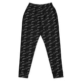 Alien Cowboy Cursive World Women's Joggers Black