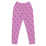 Alien Cowboy Cursive World Women's Joggers - Pink