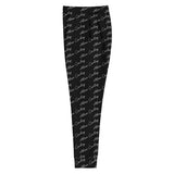Alien Cowboy Cursive World Women's Joggers Black