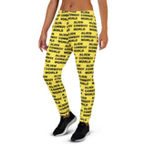 Alien Cowboy World Women's Yellow Joggers