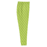 Alien Cowboy Cursive World Women's Joggers - Highlighter Green