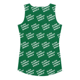 Alien Cowboy World Women's  Green Tank Top