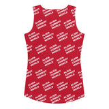Alien Cowboy World Women's Red Tank Top